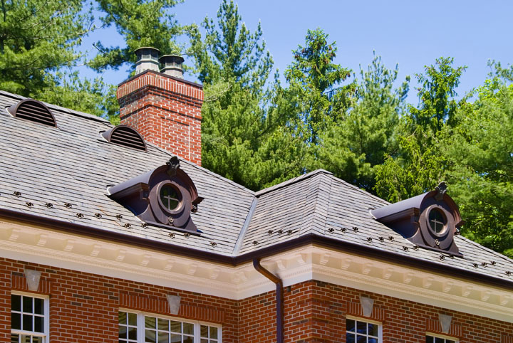 Slate Roof with Decorative Detail
